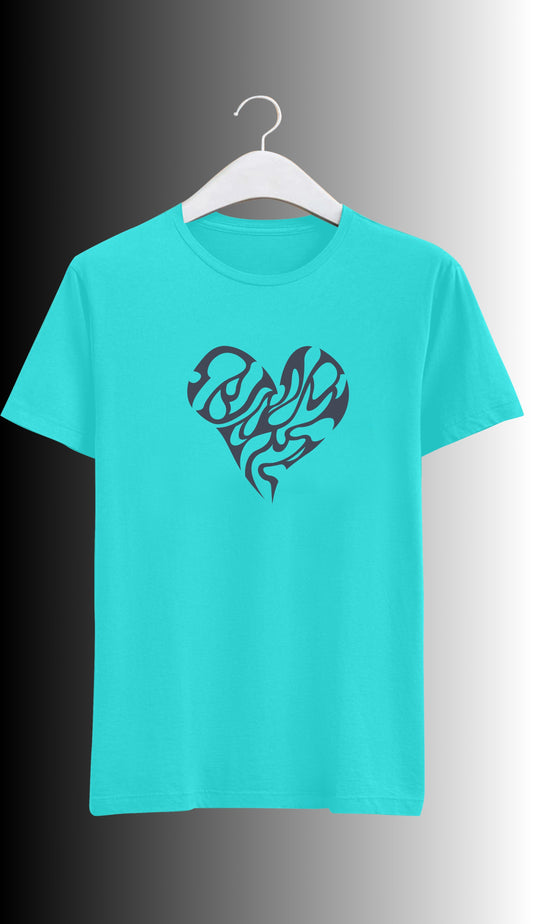 FLAME HEART TRIBLE GRAPHIC TEE