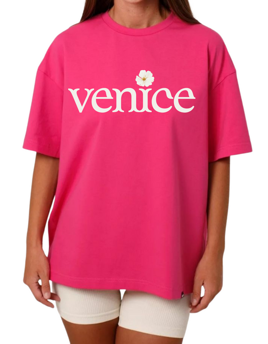 VENICE FLORAL OVERSIZED TEE