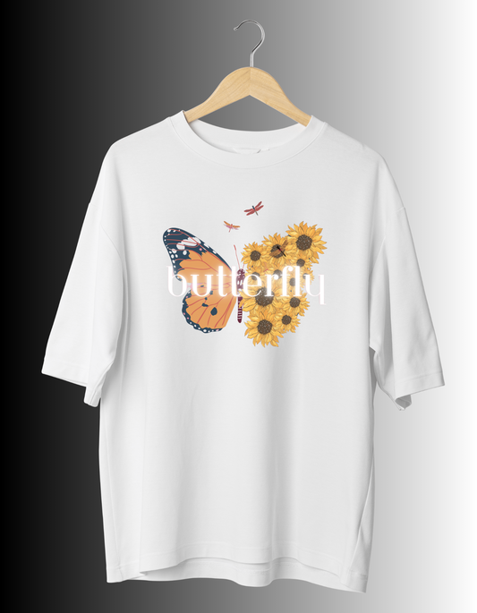 BUTTERFLY BLOOM OVERSIZED TEE