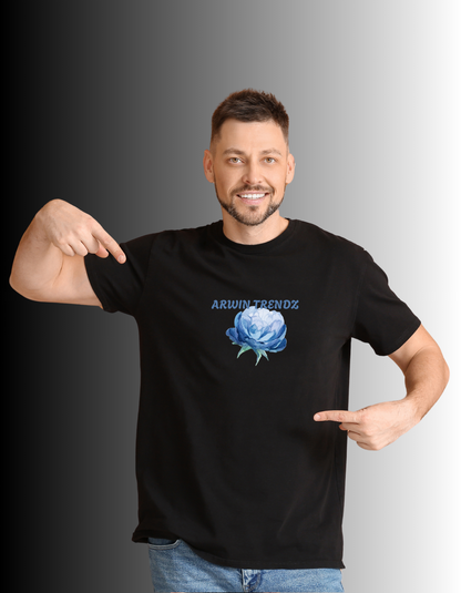 ARWIN TRENDZ – Blue Bloom Tiger T-Shirt
