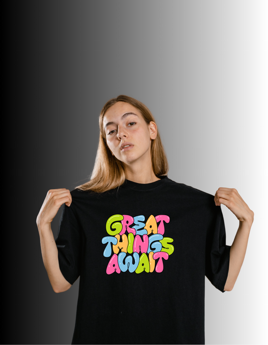 GREAT THINGS AWAIT TEE