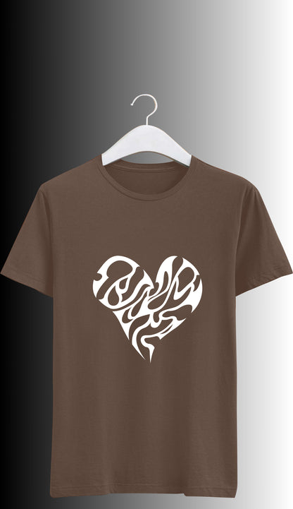FLAME HEART TRIBLE GRAPHIC TEE