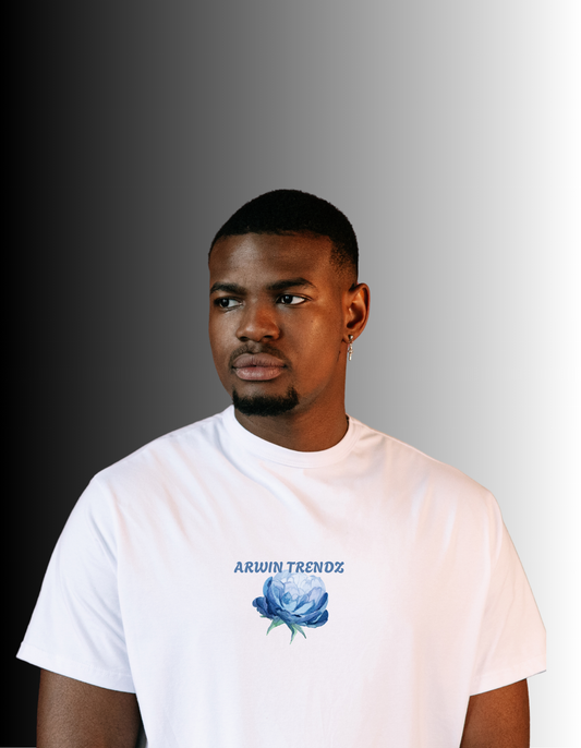 ARWIN TRENDZ – Blue Bloom Tiger T-Shirt
